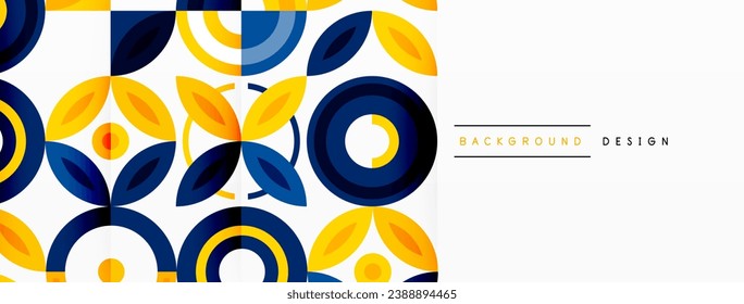 Colorful circles abstract background. Hi-tech design for wallpaper, banner, background, landing page, wall art, invitation, prints, posters