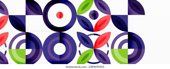 Colorful circles abstract background. Hi-tech design for wallpaper, banner, background, landing page, wall art, invitation, prints, posters