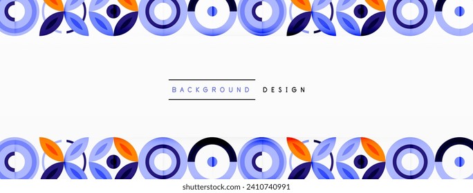 Colorful circles abstract background. Hi-tech design for wallpaper, banner, background, landing page, wall art, invitation, prints, posters