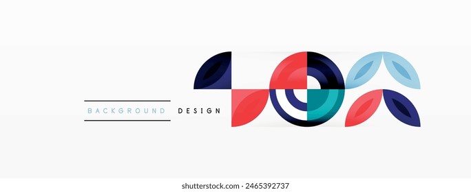 Colorful circles abstract background. Hi-tech design for wallpaper, banner, background, landing page, wall art, invitation, prints, posters