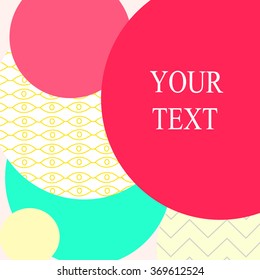 Colorful Circles, Abstract Background. Vector Illustration