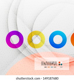 Diseño abstracto de círculos coloridos
