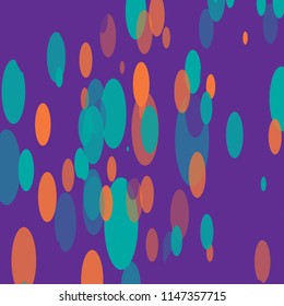 Colorful circles. Abstract pattern with color Confetti on a Background. Vector radiant design. Modern Bright Pattern for cards,banners,print. A Scattering of Ellipses. Placer from the circles.