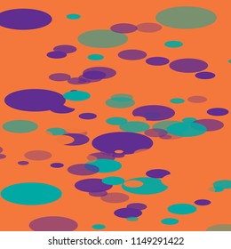 Colorful circles. Abstract pattern with color Confetti on a Background. Vector radiant design. Modern Bright Pattern for cards,banners,print. A Scattering of Ellipses. Placer from the circles.