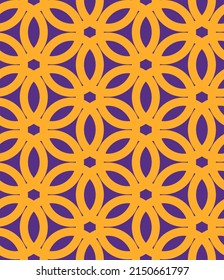 Colorful circles abstract seamless pattern. Retro nostalgic geometric vector background. Modern fashion print for fabric with groovy elements, funky textile design