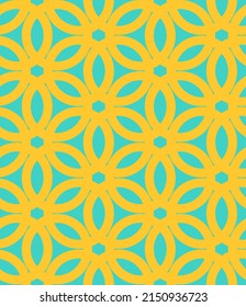 Colorful circles abstract seamless pattern. Retro nostalgic geometric vector background. Modern fashion print for fabric with groovy elements, funky textile design