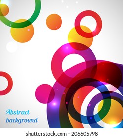 Colorful circles background