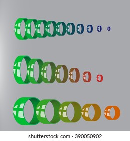 Colorful circles background