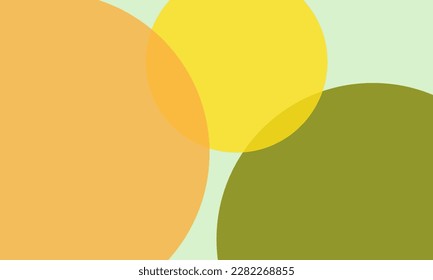 Colorful circles background with overlap layer. For wallpaper, cover, banner, poster, placard and presentation. Colorful abstract background for business card and flyer template, vector illustration 