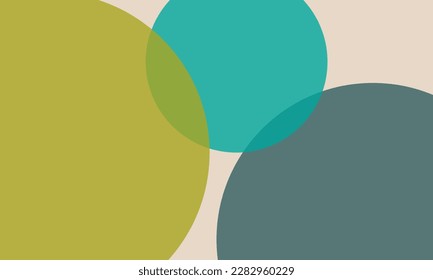 Colorful circles background with overlap layer. For wallpaper, cover, banner, poster, placard and presentation. Colorful abstract background for business card and flyer template, vector illustration 