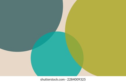 Colorful circles background with overlap layer. For wallpaper, cover, banner, poster, placard and presentation. Colorful abstract background for business card and flyer template, vector illustration 