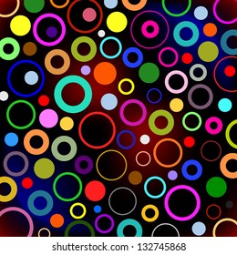 Colorful circles background. Vector illustration