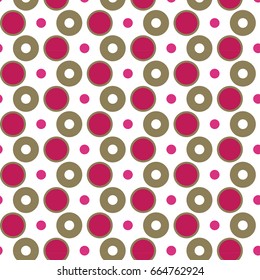 Colorful circles, birthday pattern