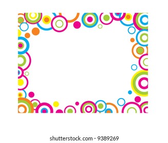 Colorful Circles Border