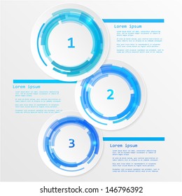 Colorful circles design, vector illustration