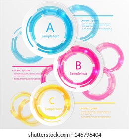 Colorful circles design, vector illustration