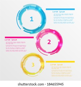 Colorful circles design, vector illustration