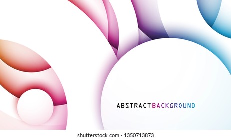 Colorful circles. Geometric vector background