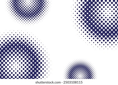 Farbige Kreise, Farbverlauf-Halbtonhintergrund. Vektorgrafik.