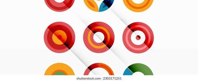 círculos coloridos en un fondo abstracto de composición de cuadrícula. Diseño de fondo de pantalla, banner, fondo, página de inicio, arte mural, invitación, impresiones, carteles