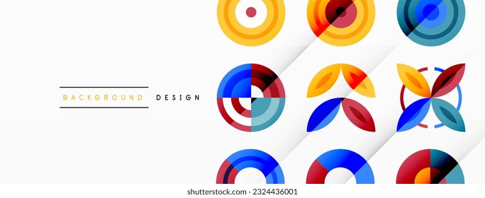 círculos coloridos en un fondo abstracto de composición de cuadrícula. Diseño de fondo de pantalla, banner, fondo, página de inicio, arte mural, invitación, impresiones, carteles