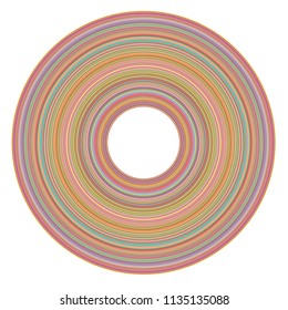 Colorful circles, lines abstract shape, vector background illustration.