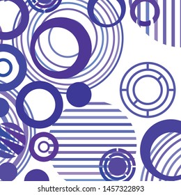 Colorful circles modern abstract composition. Circle abstract backgrounds. Geometric background.