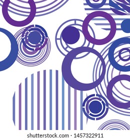Colorful circles modern abstract composition. Circle abstract backgrounds. Geometric background.