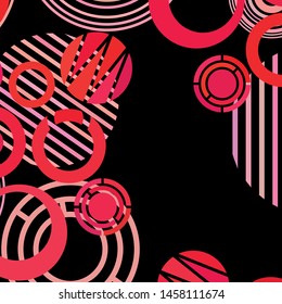 Colorful circles modern abstract composition. Circle abstract backgrounds. Geometric background.