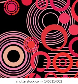 Colorful circles modern abstract composition. Circle abstract backgrounds. Geometric background.
