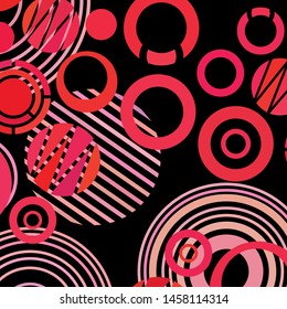 Colorful circles modern abstract composition. Circle abstract backgrounds. Geometric background.