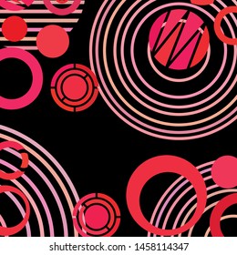 Colorful circles modern abstract composition. Circle abstract backgrounds. Geometric background.