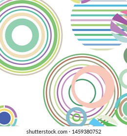 Colorful circles modern abstract composition. Circle abstract backgrounds. Geometric background.