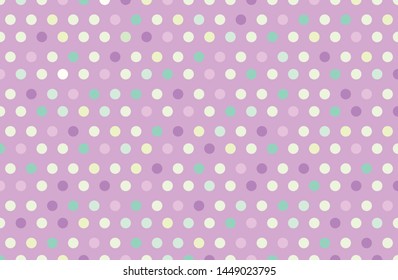 Colorful circles on a violet background