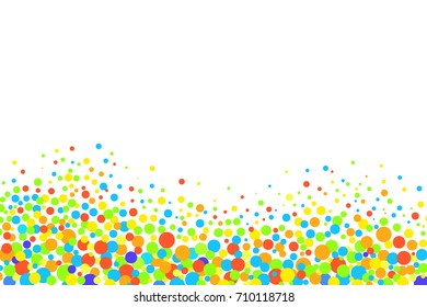 Colorful circles on a white background