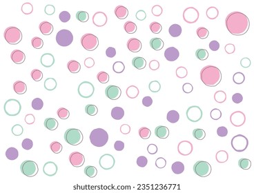 círculos coloridos diseño de fondo de patrones sin fisuras