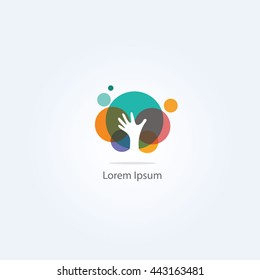 Colorful circles vector