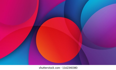 colorful circles vector background