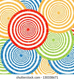 Colorful circles vector background
