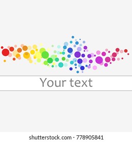 Colorful circles vector background