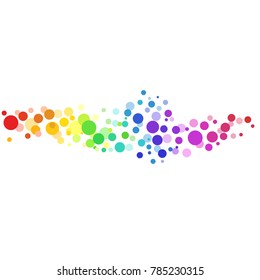 Colorful circles vector background