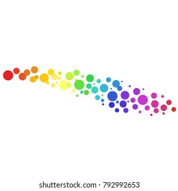 Colorful circles vector background