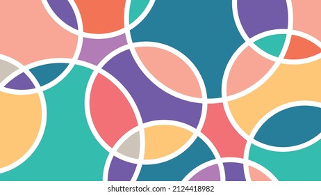 Colorful circles vector background design use for illustration and backdrop