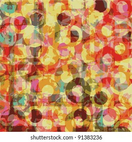 colorful circles vector design background