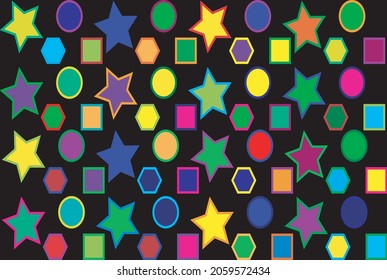 Colorful circuit seamless pattern. Vector background