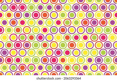 Colorful circuit seamless pattern. Vector background