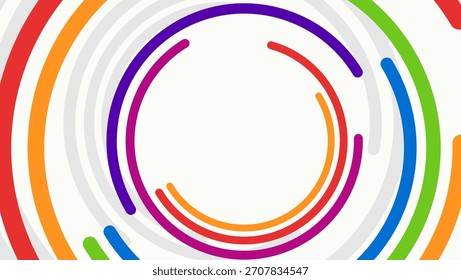 Colorful circular abstract background vector	
