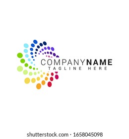 Colorful Circular Abstract Logo Template