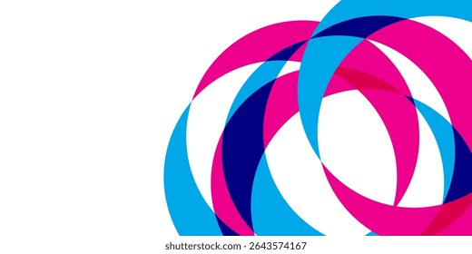 Colorful Circular Background. Abstract Business Wallpaper. Vibrant. Vector Illustration