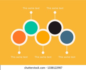 Colorful circular business infographic. Design by Inkscape.